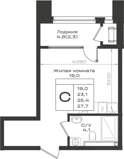 Планировка Студии