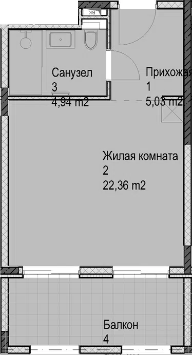 Планировка Студии
