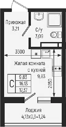Планировка Студии