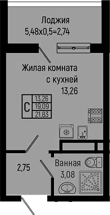 Планировка Студии