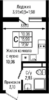 Планировка Студии