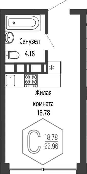 Планировка Студии