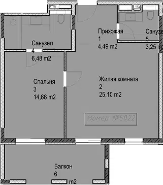 Планировка 2Е-к.кв