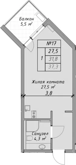 Планировка Студии