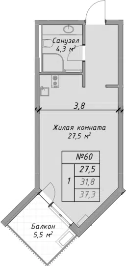 Планировка Студии