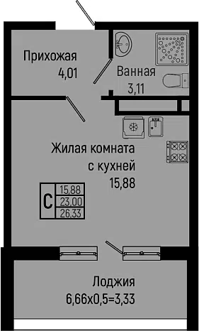 Планировка Студии