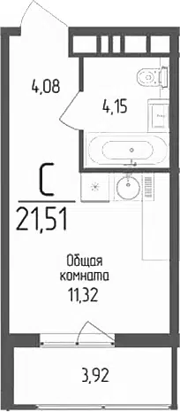Планировка Студии