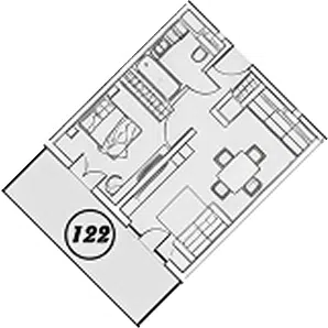 Планировка 2Е-к.кв