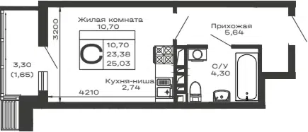 Планировка Студии