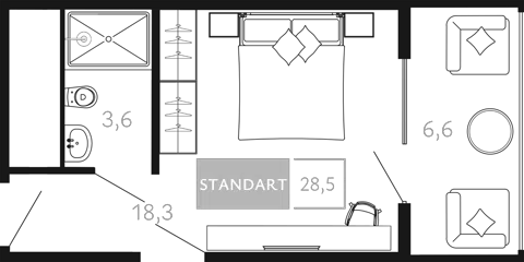 Планировка Студии