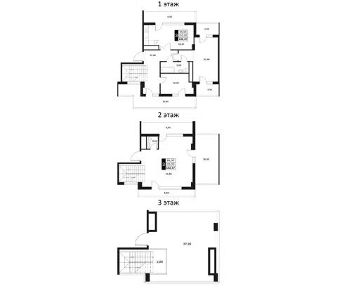 Планировка 3-к.кв