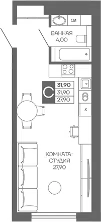 Планировка Студии