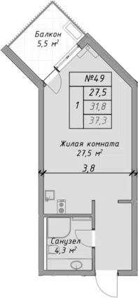 Планировка Студии