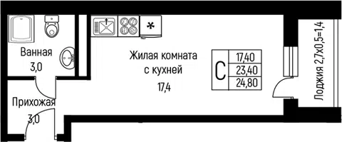 Планировка Студии