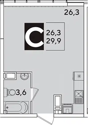 Планировка Студии