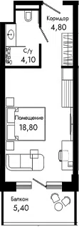 Планировка Студии