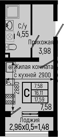 Планировка Студии