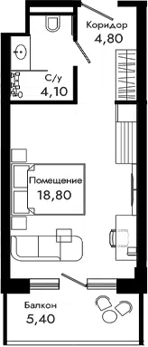 Планировка Студии