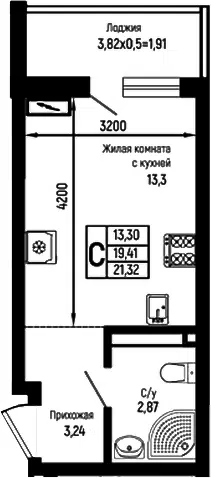 Планировка Студии