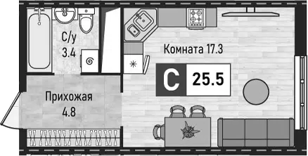 Планировка Студии