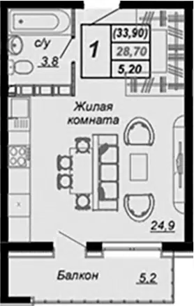 Планировка Студии