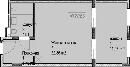 Планировка Студии