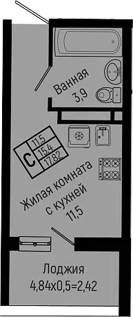 Планировка Студии