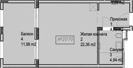 Планировка Студии