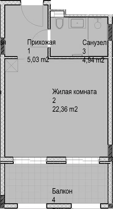Планировка Студии