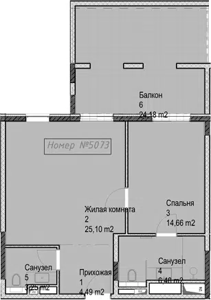 Планировка 2Е-к.кв