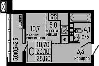 Планировка Студии
