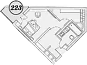 Планировка 1-к.кв