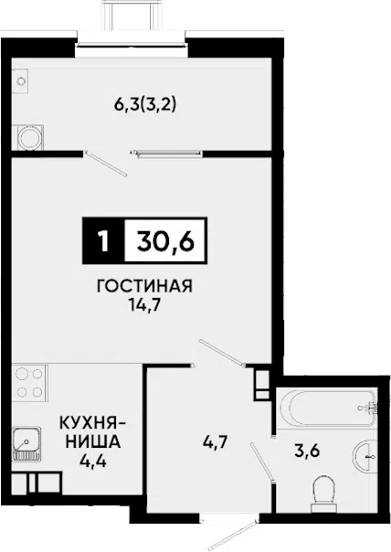 Планировка Студии