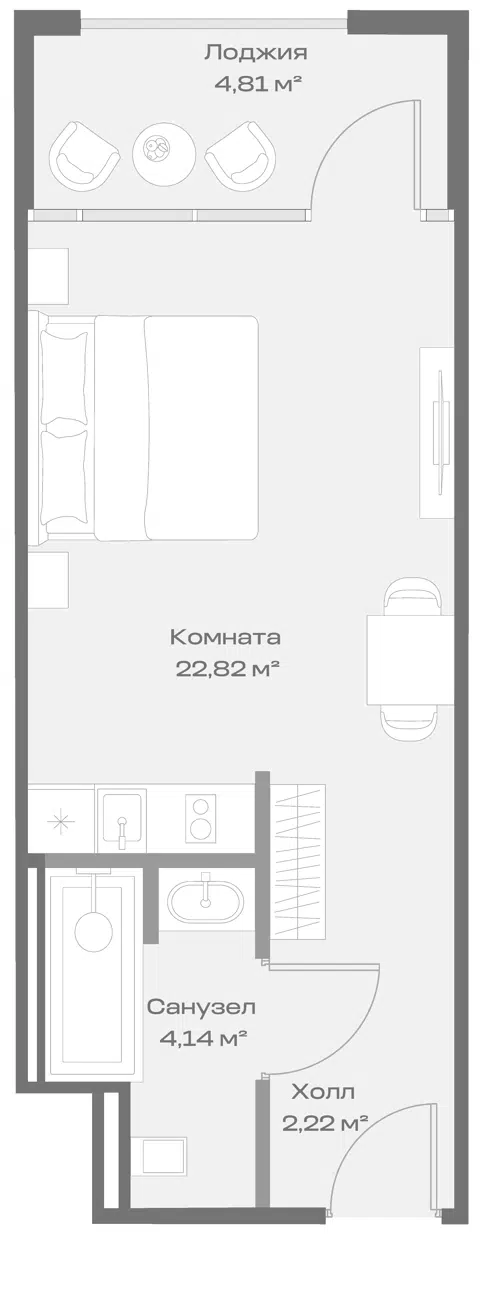 Планировка Студии