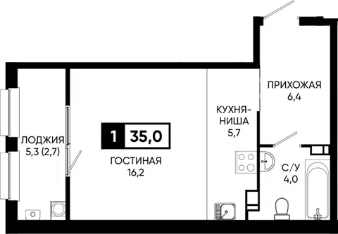 Планировка: Студии