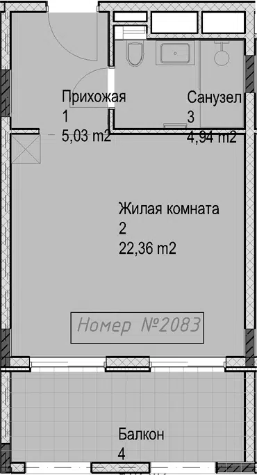 Планировка Студии