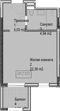 Планировка Студии