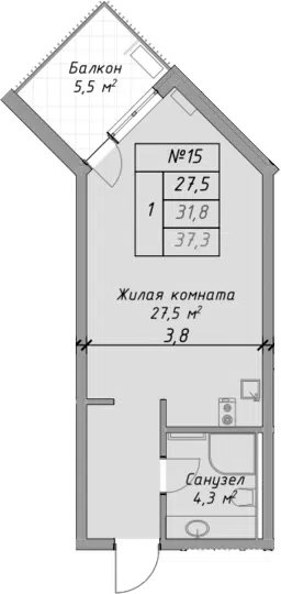 Планировка Студии