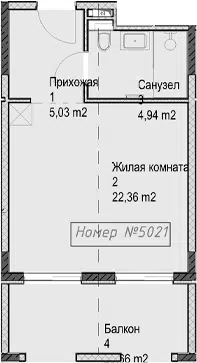 Планировка Студии