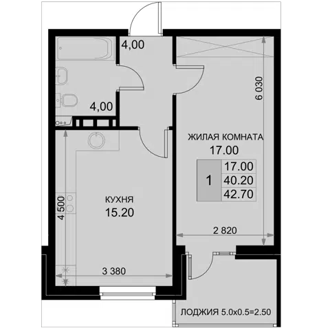 Планировка 2Е-к.кв