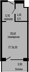 Планировка Студии