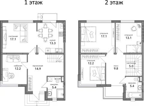 Планировка Таунхаусы