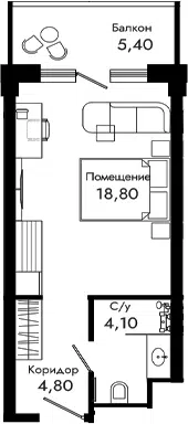 Планировка Студии