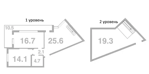 Планировка 2-к.кв