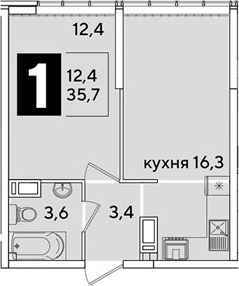 Планировка 2Е-к.кв