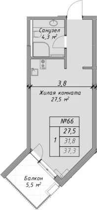 Планировка Студии