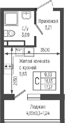 Планировка Студии