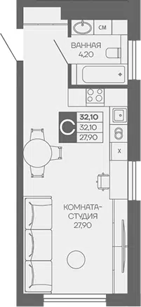 Планировка Студии