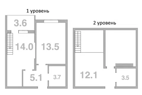 Планировка 1-к.кв