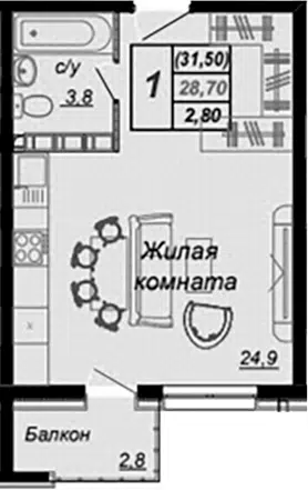 Планировка Студии